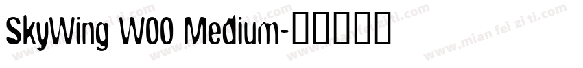 SkyWing W00 Medium字体转换
